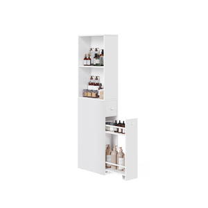 Freestanding Cabinet with Storage Drawers and Adjustable Shelf