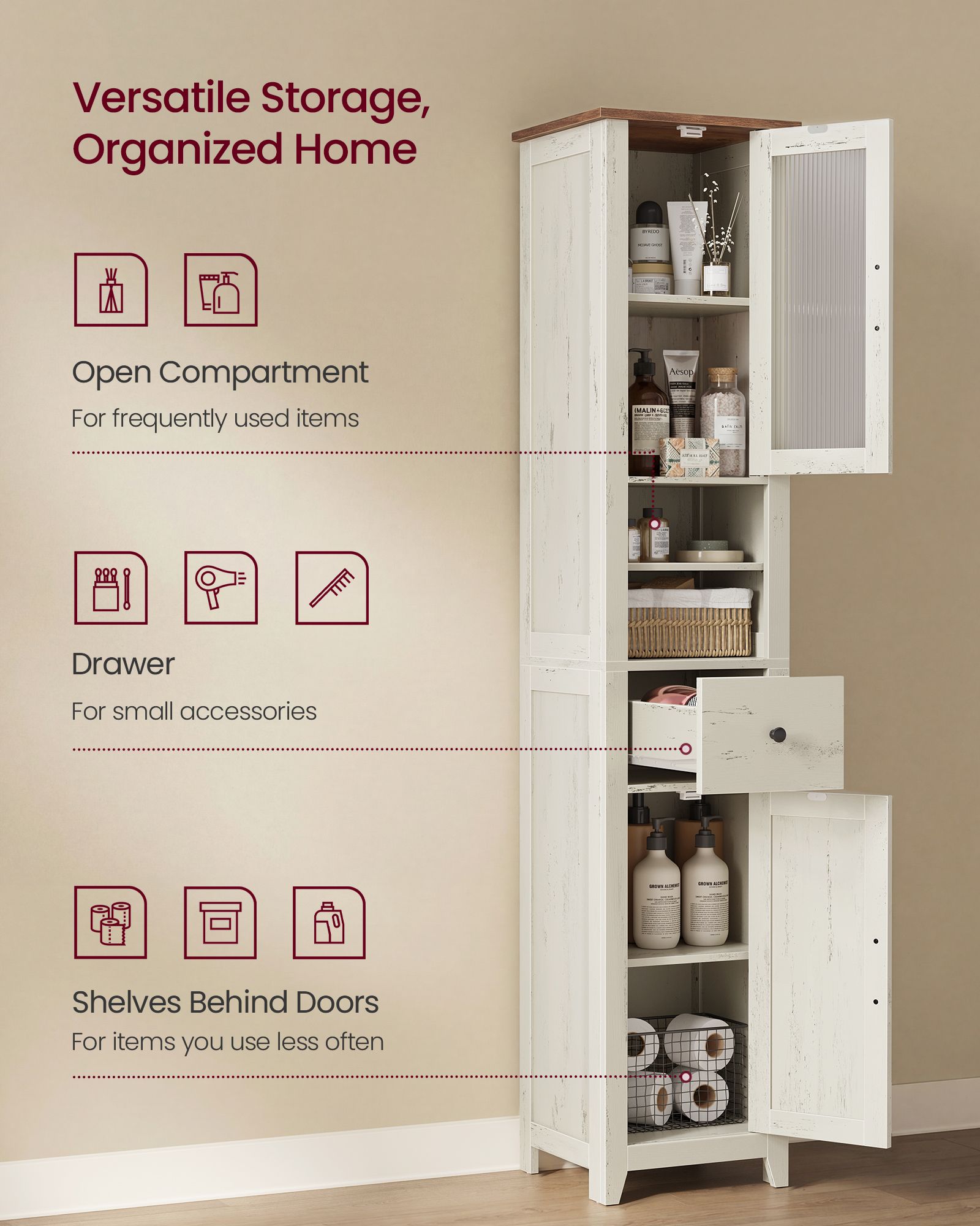 Tall Bathroom Cabinet - image 4