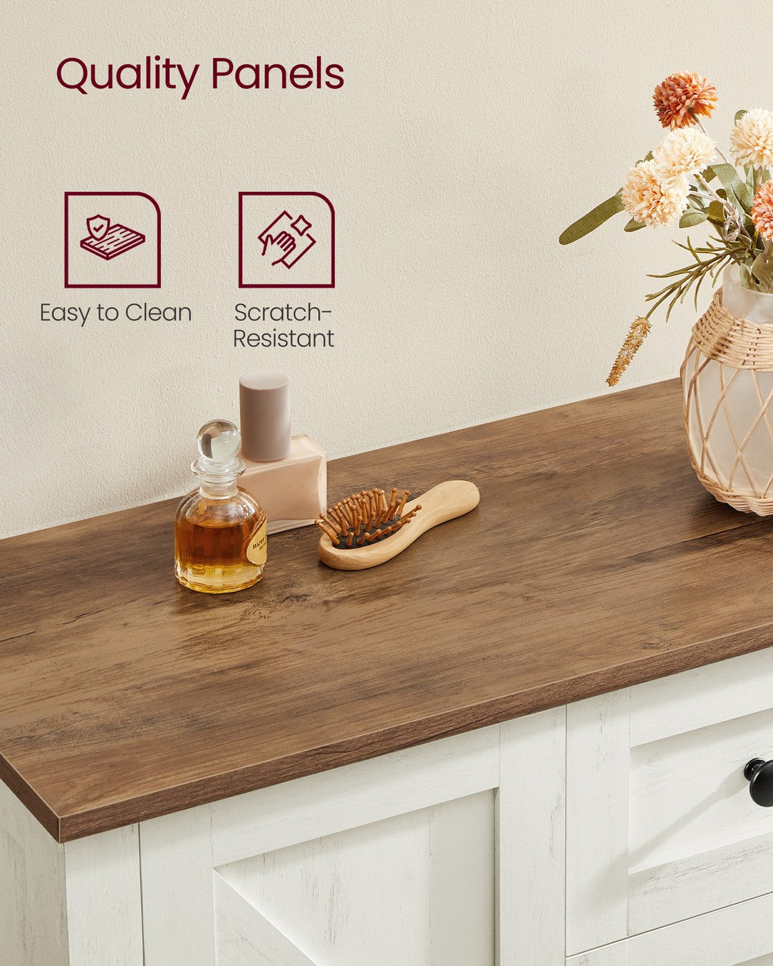 Farmhouse Bathroom Floor Cabinet with 4 Drawers - image 10