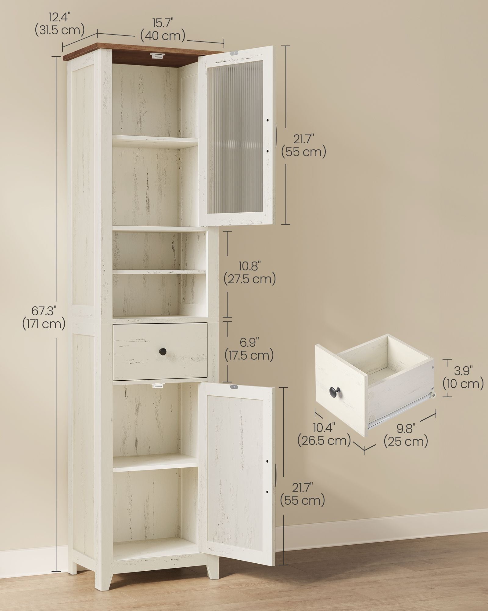Tall Bathroom Cabinet - image 3