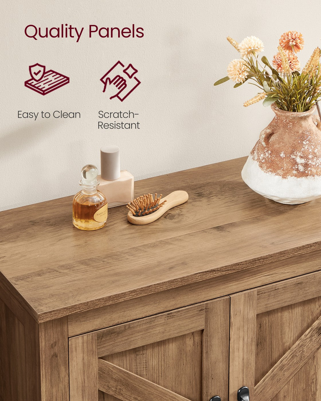 Farmhouse Storage Cabinet with Barn Doors - image 4