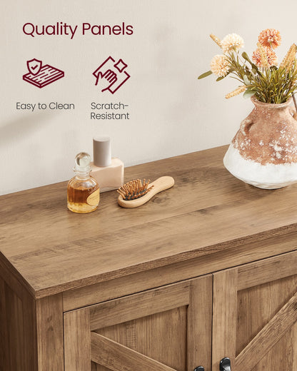 Farmhouse Storage Cabinet with Barn Doors - image 4
