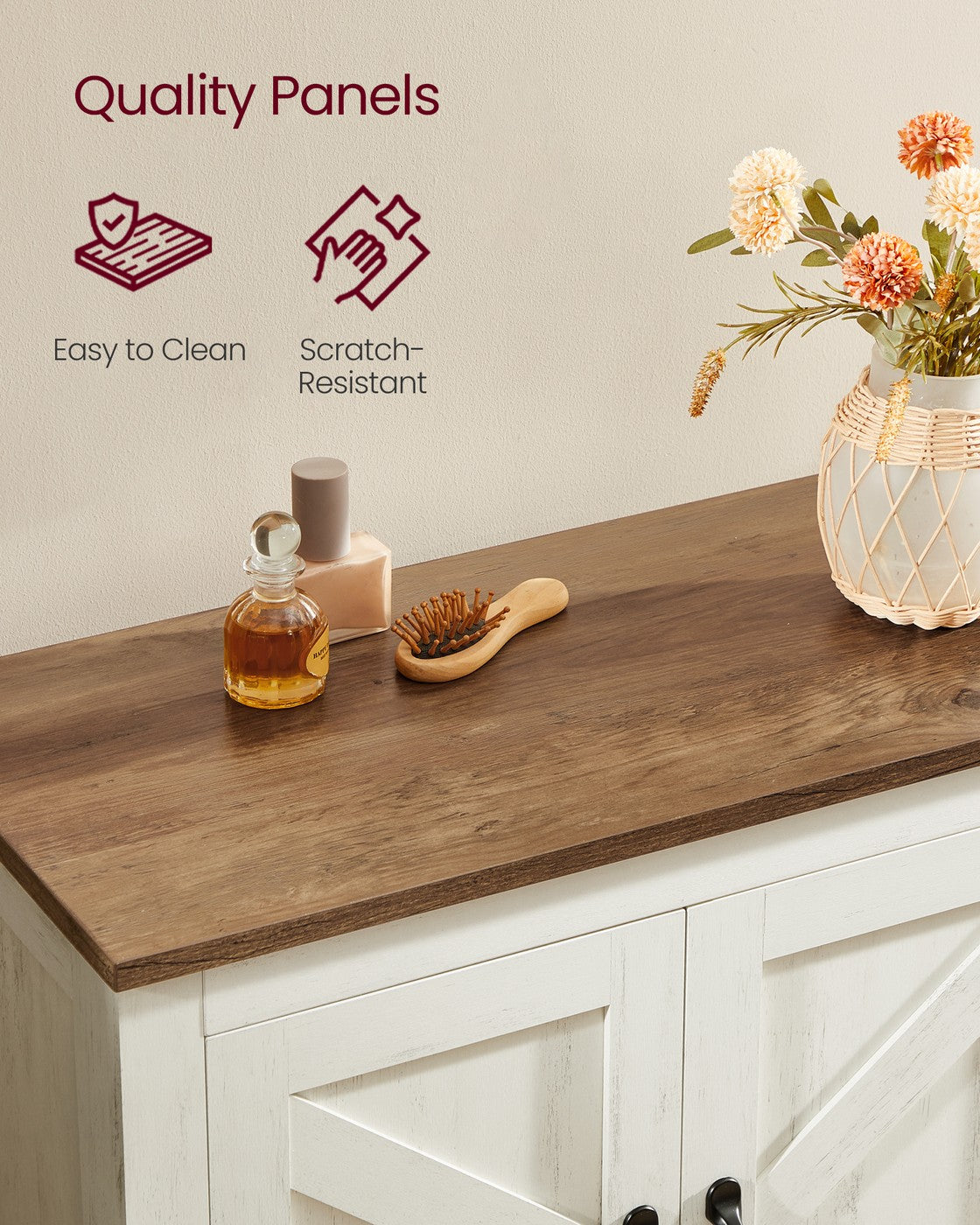 Farmhouse Storage Cabinet with Barn Doors - image 10