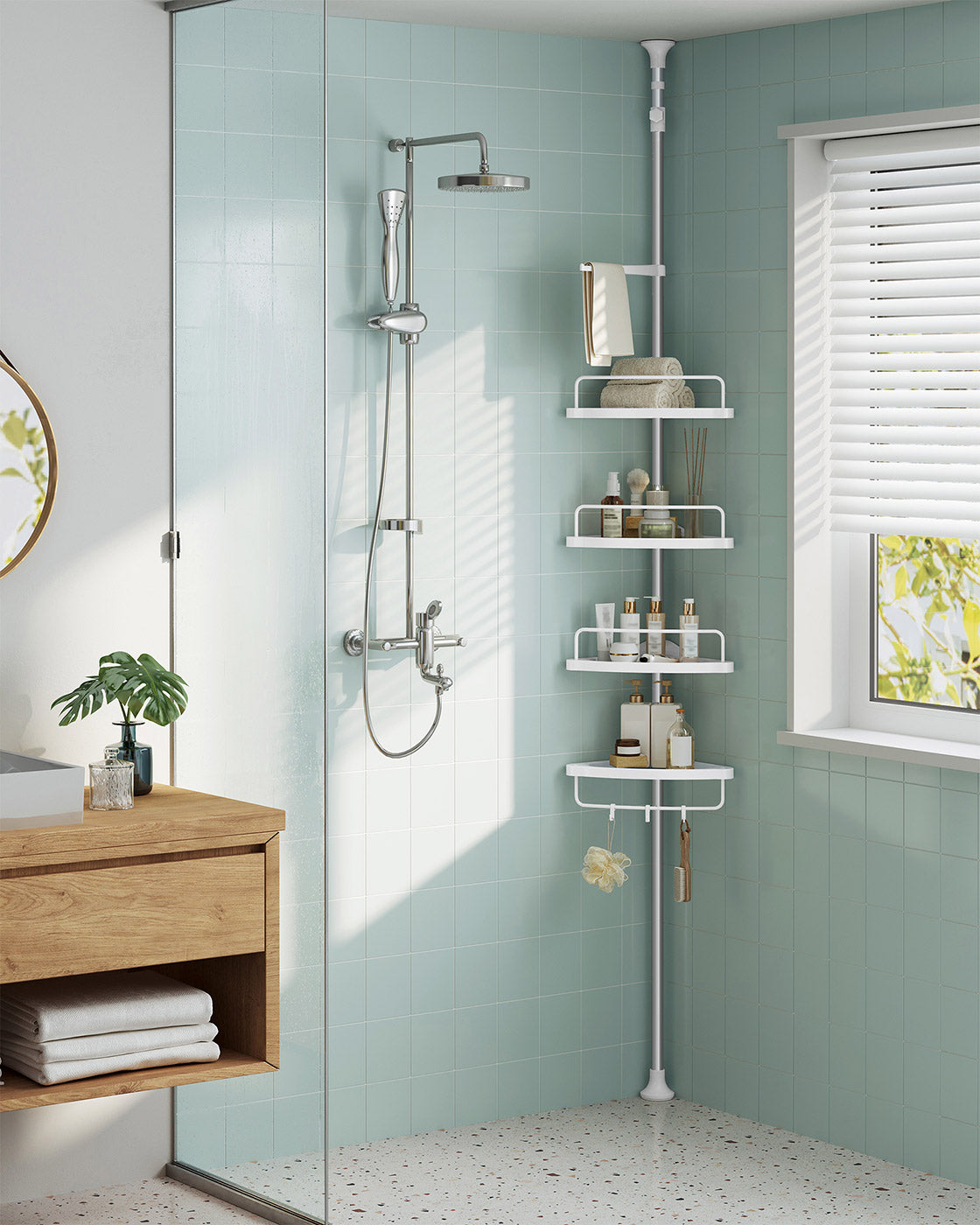 Tension Corner Shower Caddy - image 2