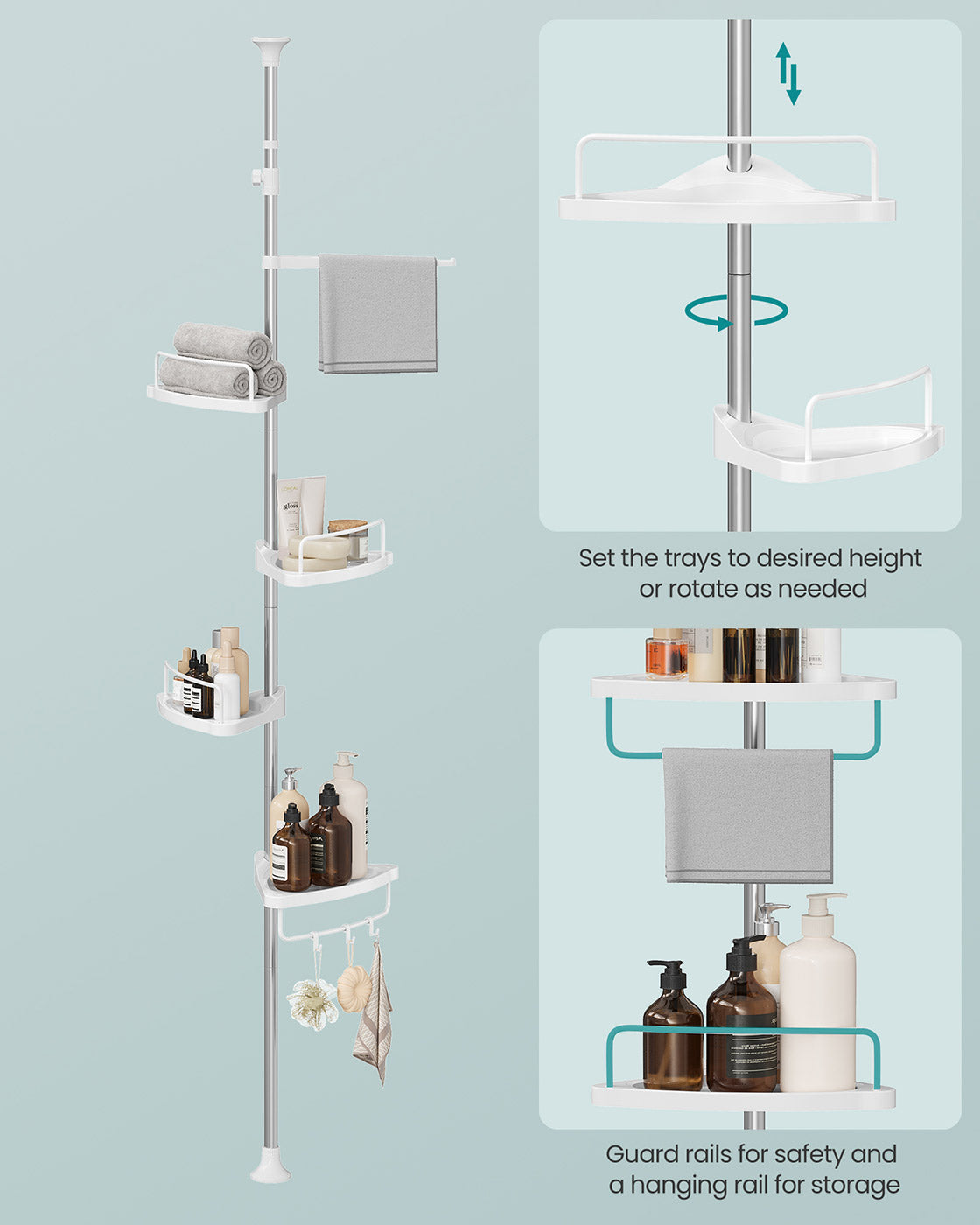 Tension Corner Shower Caddy - image 5