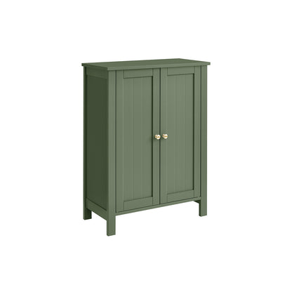 Bathroom Storage Unit with 2 Adjustable Shelves - HWLEXTRA 