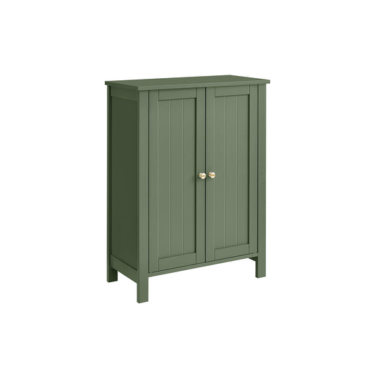 Bathroom Storage Unit with 2 Adjustable Shelves - HWLEXTRA 