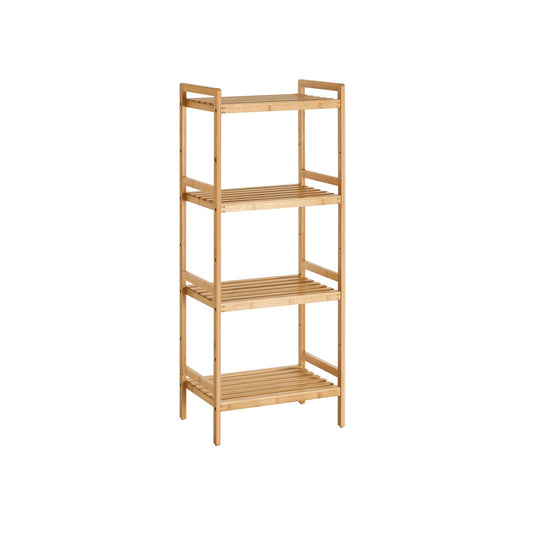4-Tier Bamboo Shelving Unit - image 1