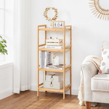4-Tier Bamboo Shelving Unit - image 4