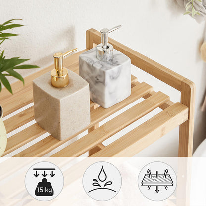 4-Tier Bamboo Shelving Unit - image 5