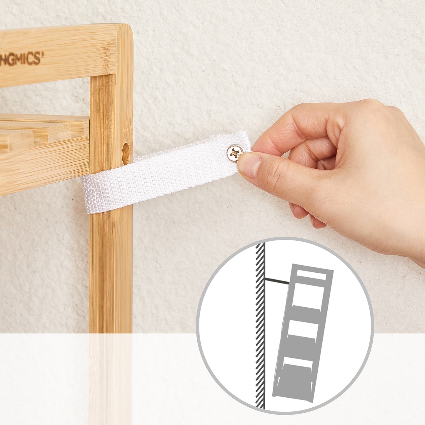 4-Tier Bamboo Shelving Unit - image 6