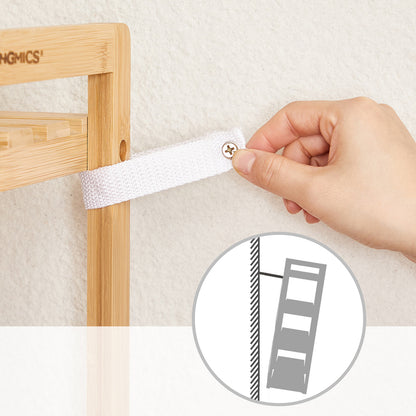 4-Tier Bamboo Shelving Unit - image 6