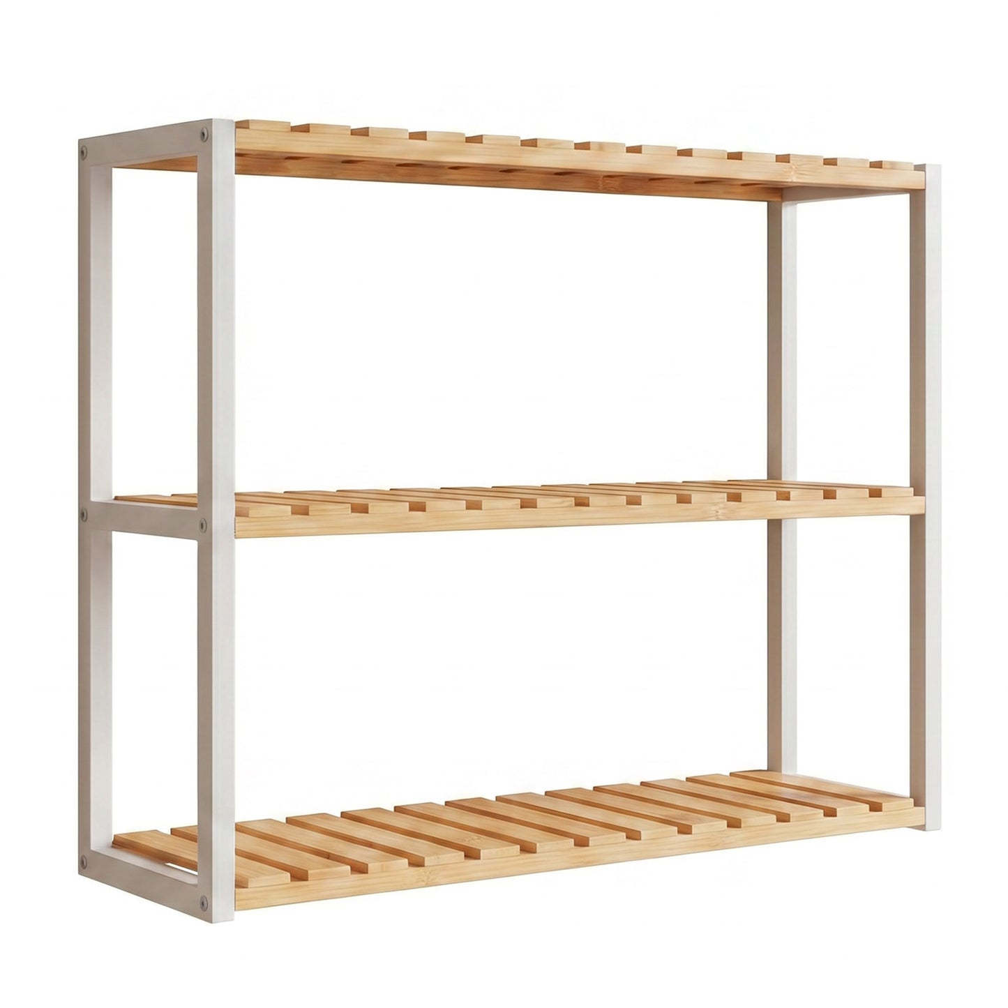 Bamboo Shelving Unit, Bamboo Bathroom Shelf, Wall-Mounted or Free Standing - image 1