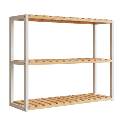Bamboo Shelving Unit, Bamboo Bathroom Shelf, Wall-Mounted or Free Standing - image 1