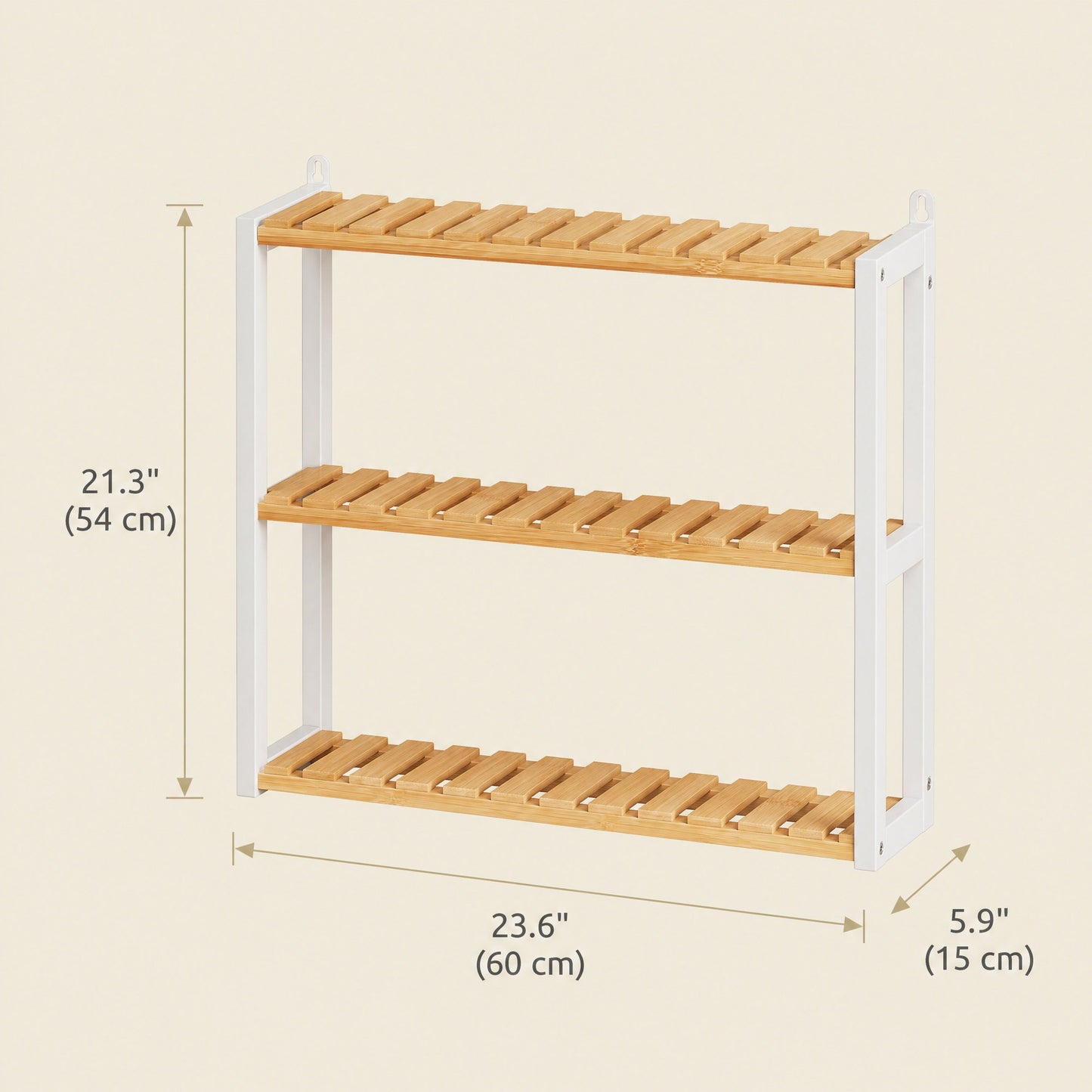 Bamboo Shelving Unit, Bamboo Bathroom Shelf, Wall-Mounted or Free Standing - image 3