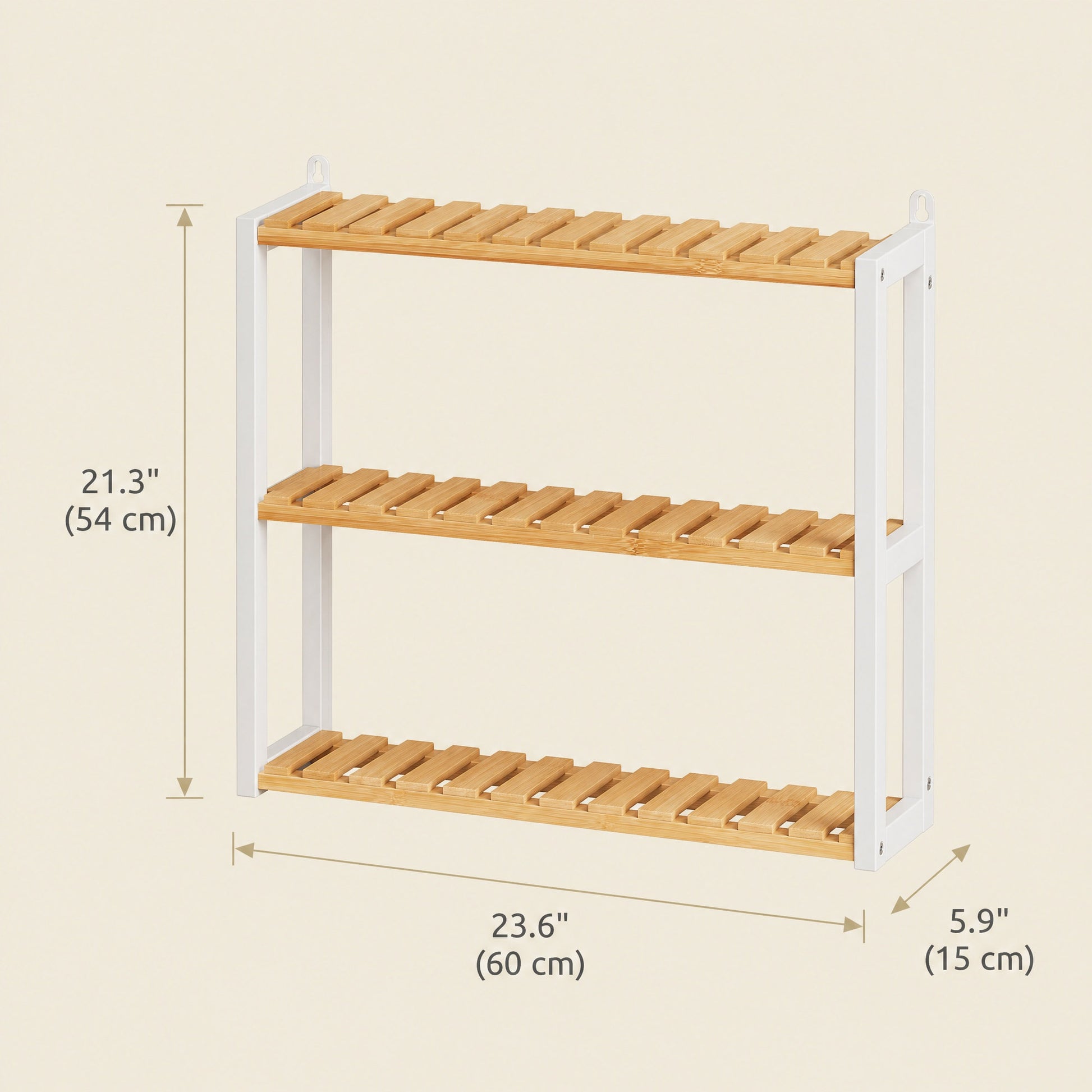 Bamboo Shelving Unit, Bamboo Bathroom Shelf, Wall-Mounted or Free Standing - image 3