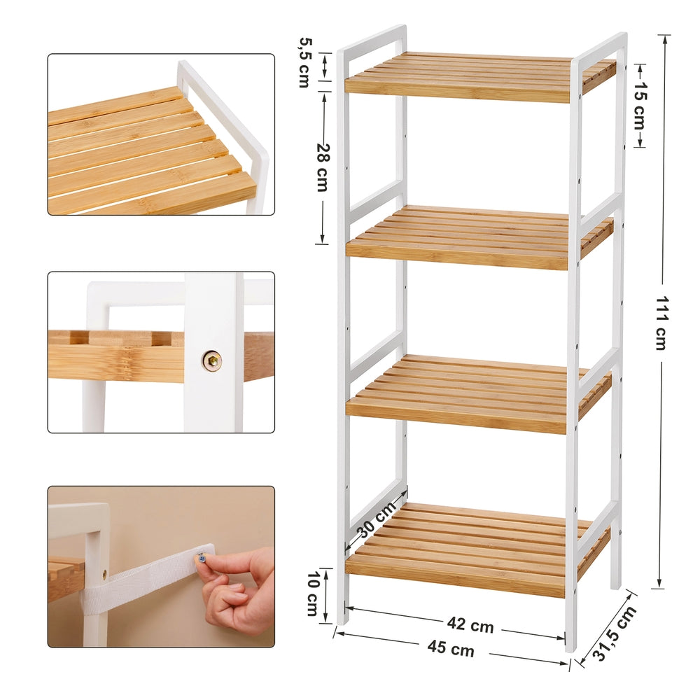 4 Shelves Bathroom Shelf - image 5