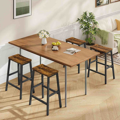 bar stools - rustic brown & black