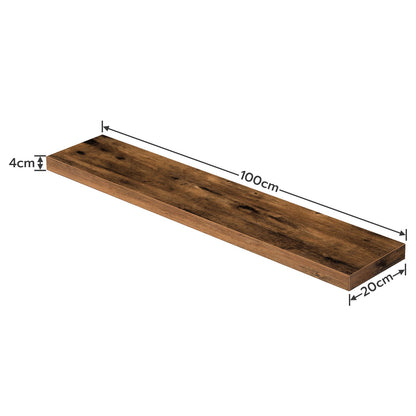 Floating shelves - rustic brown