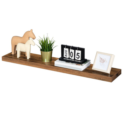 Floating shelves - rustic brown