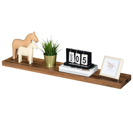 Floating shelves - rustic brown