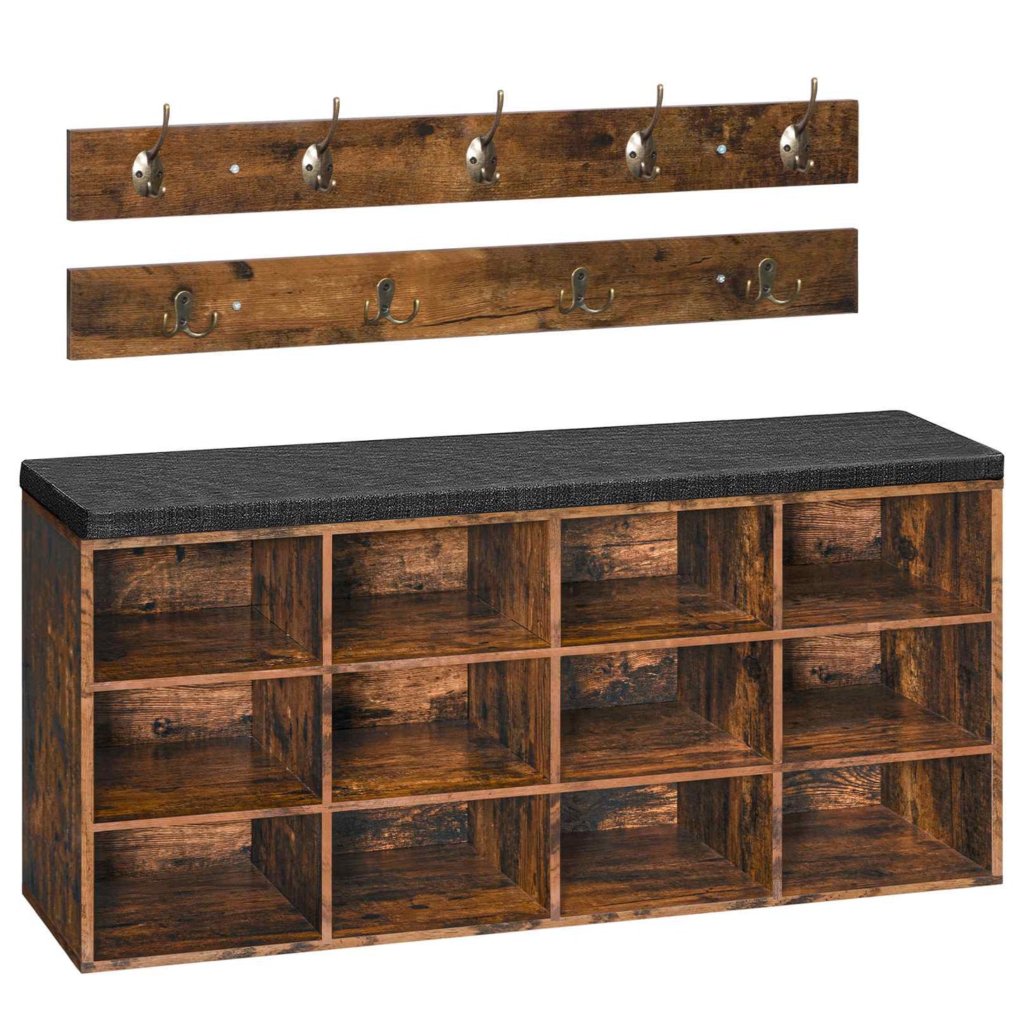 Shoe Storage Bench with Cushion