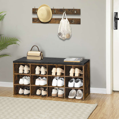 Shoe Storage Bench with Cushion