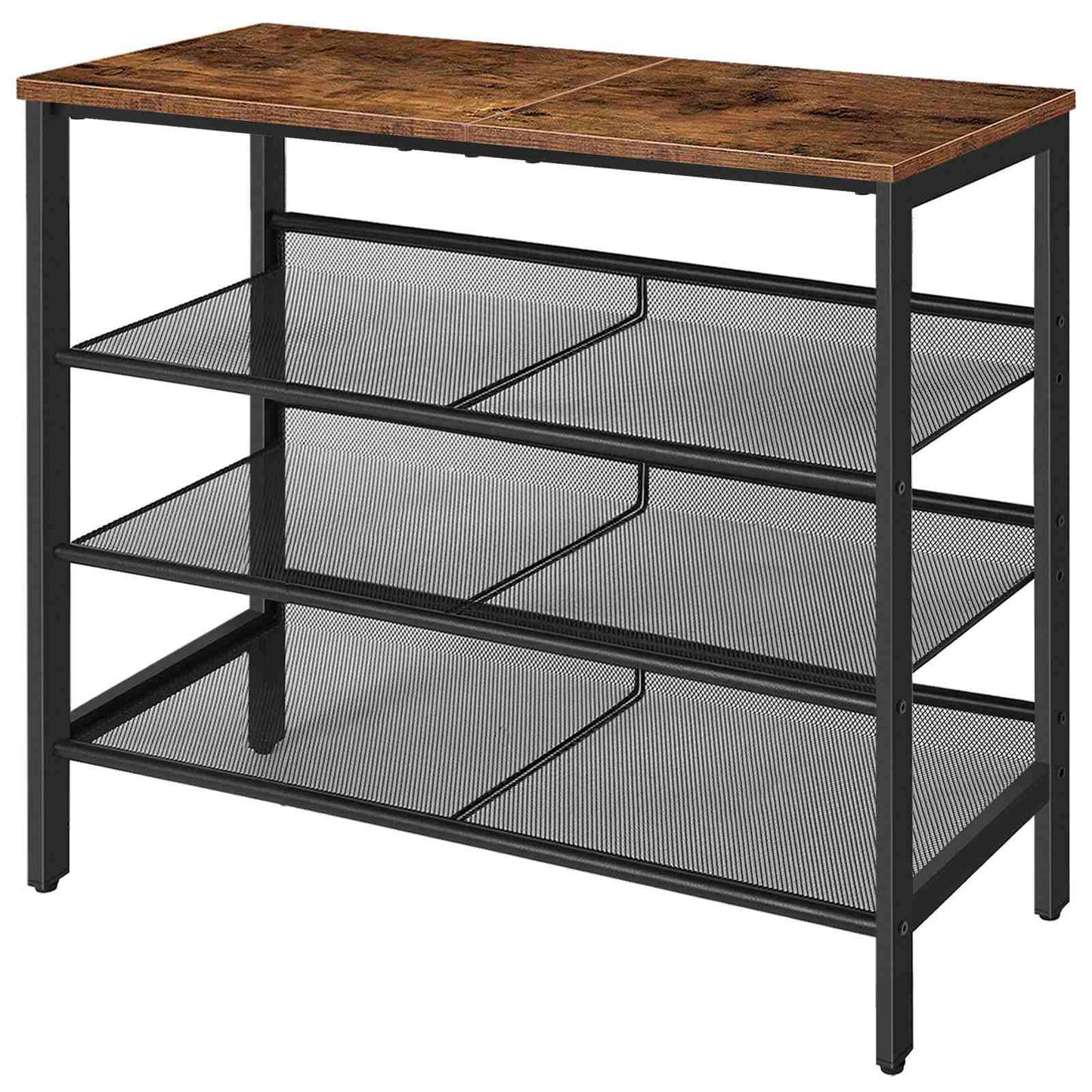 Shoe rack - rustic brown