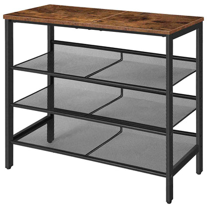 Shoe rack - rustic brown