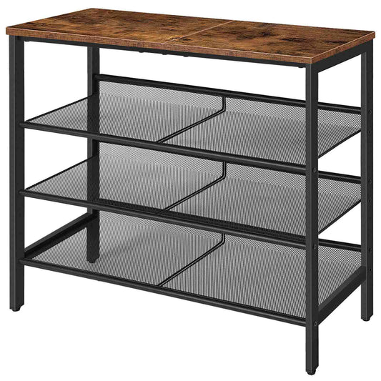 Shoe rack - rustic brown