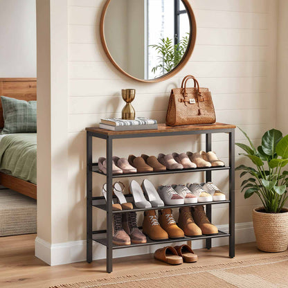 Shoe rack - rustic brown