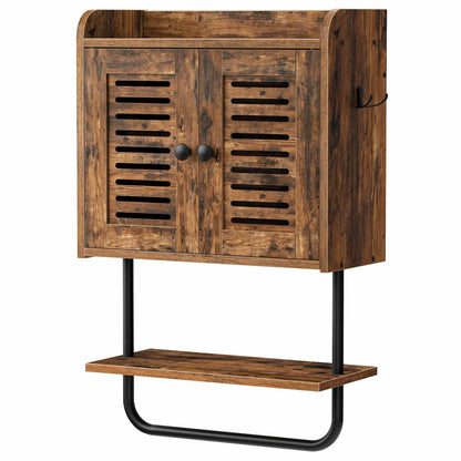 medicine cabinet - rustic brown
