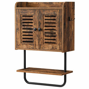 medicine cabinet - rustic brown