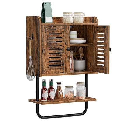 medicine cabinet - rustic brown
