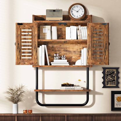 medicine cabinet - rustic brown
