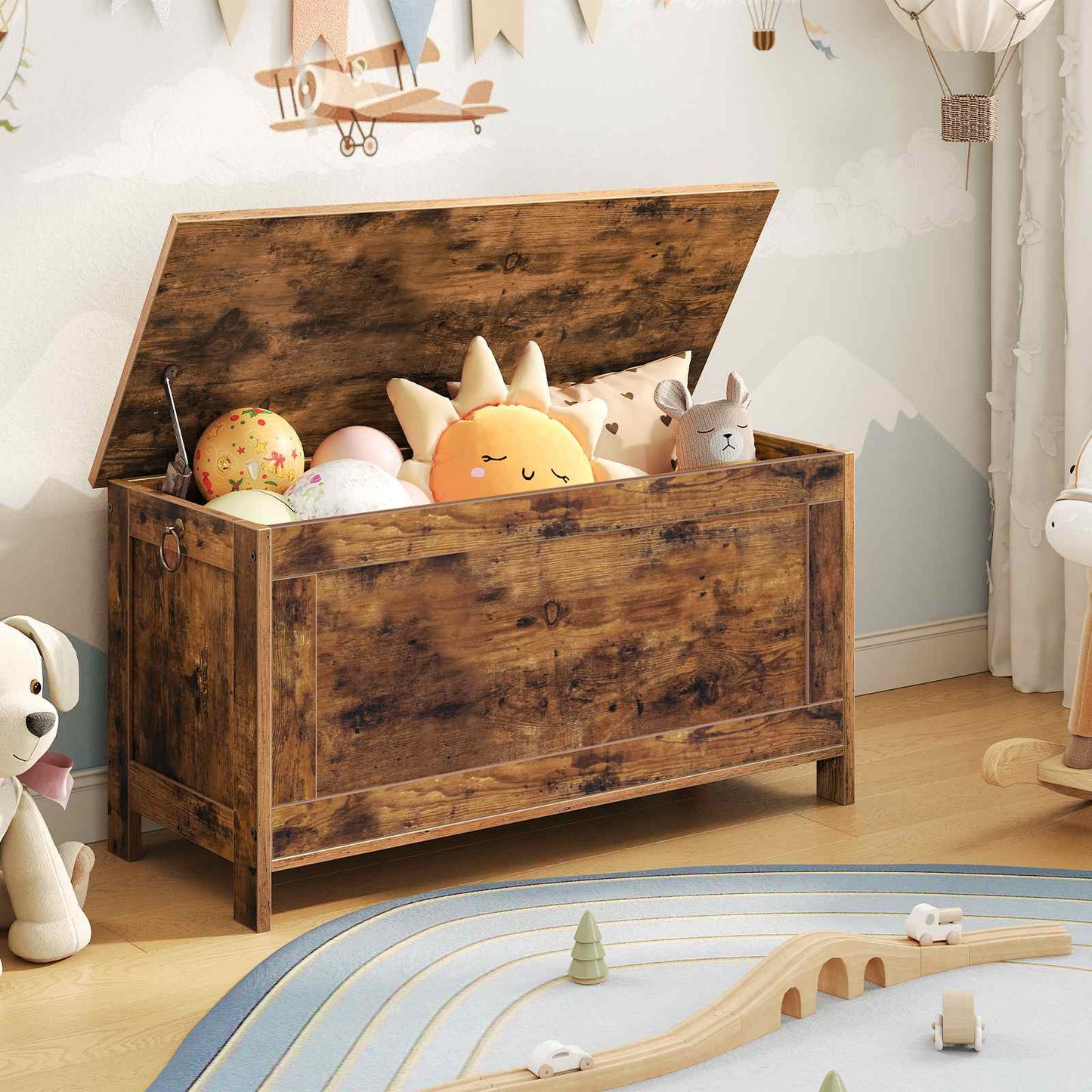 storage chest - rustic brown - HWLEXTRA 
