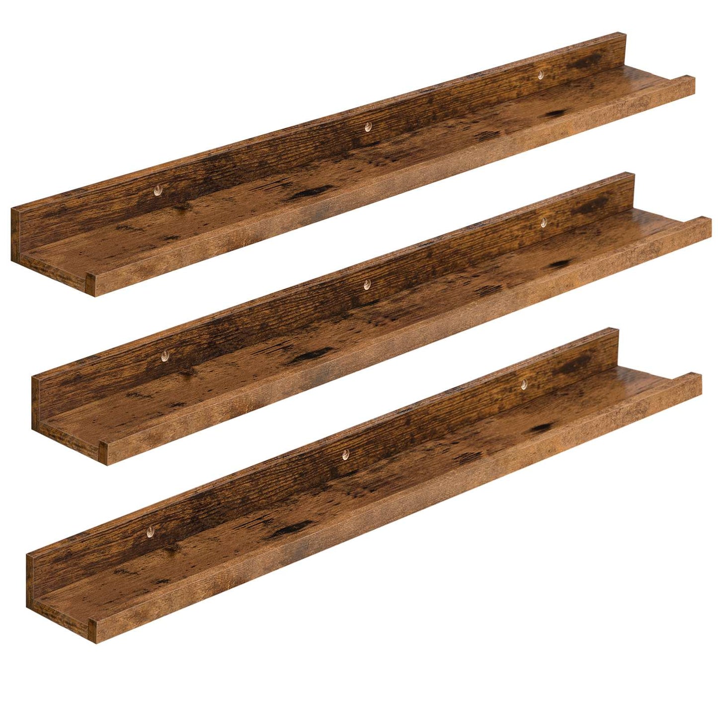 Floating Shelves - Rustic Brown - HWLEXTRA 