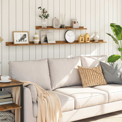 Floating Shelves - Rustic Brown - HWLEXTRA 