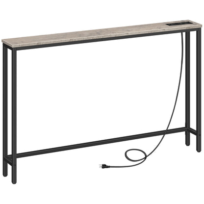 Console Table with Power Outlets, Charging Station - HWLEXTRA 