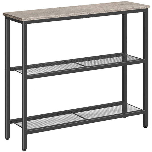 Console Table - grey & black