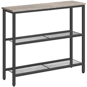 Console Table - grey & black