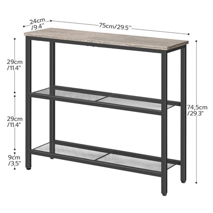Console Table - grey & black