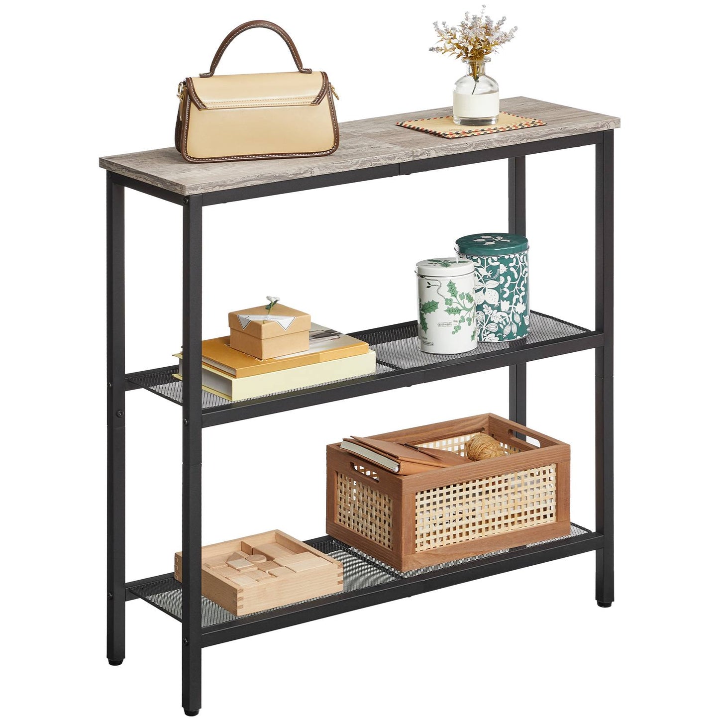 Console Table - grey & black