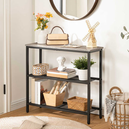 Console Table - grey & black