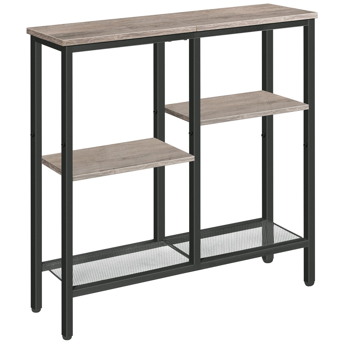 Narrow Console Table - Greige & Black