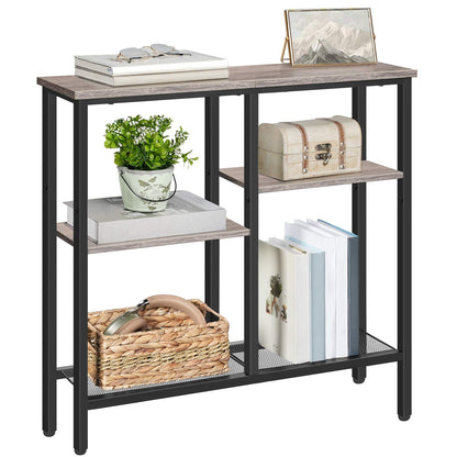 Narrow Console Table - Greige & Black