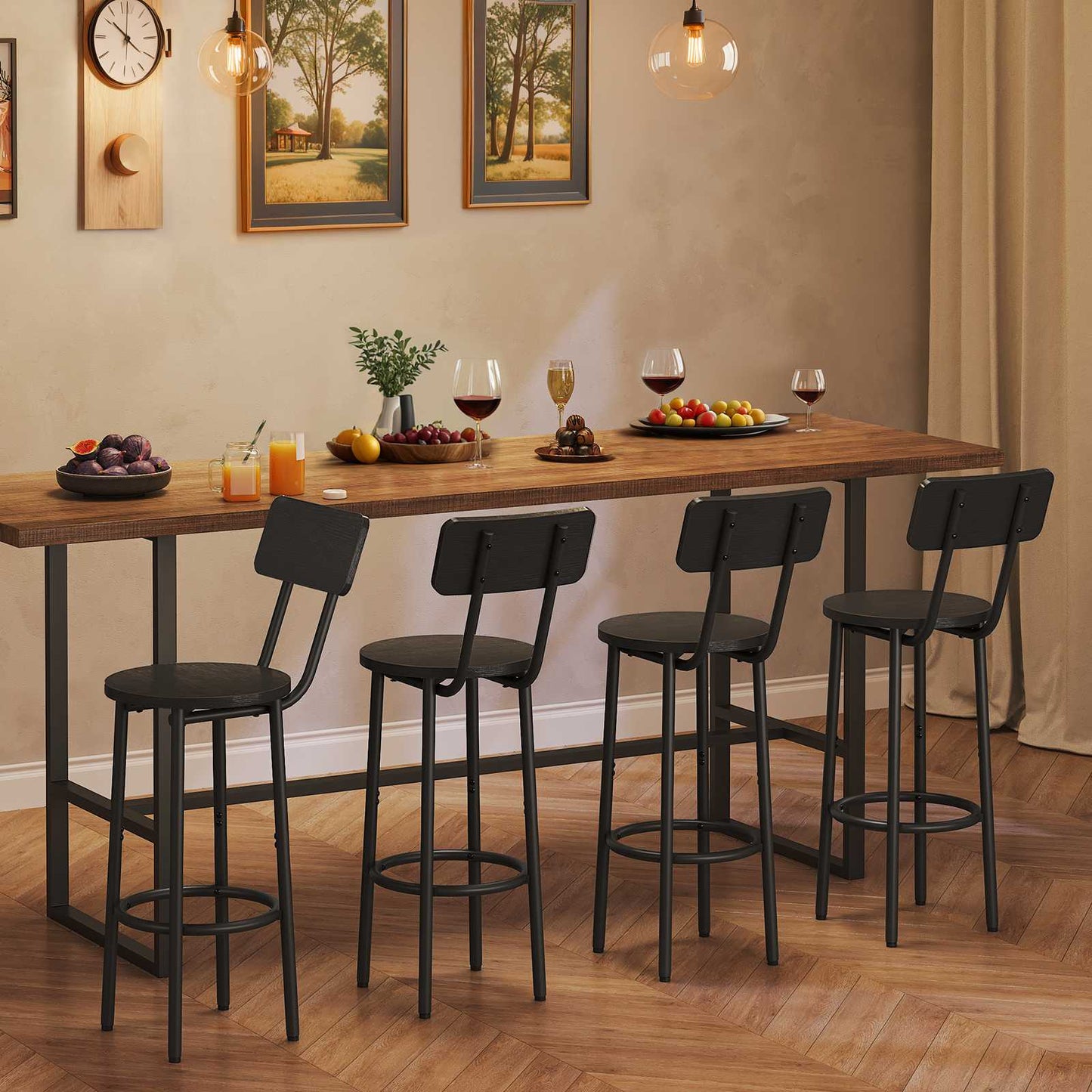 Bar Stools - Black