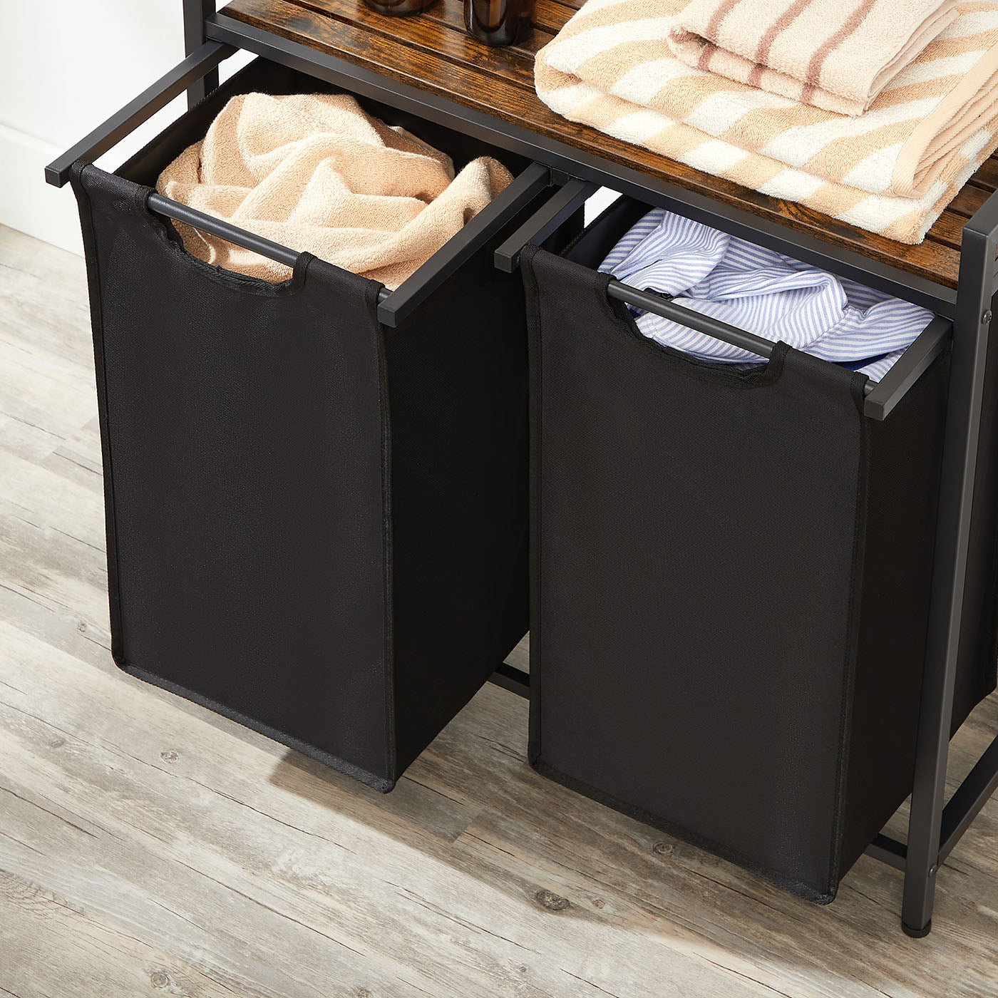Laundry Sorter Hamper with Removable Bags - image 6