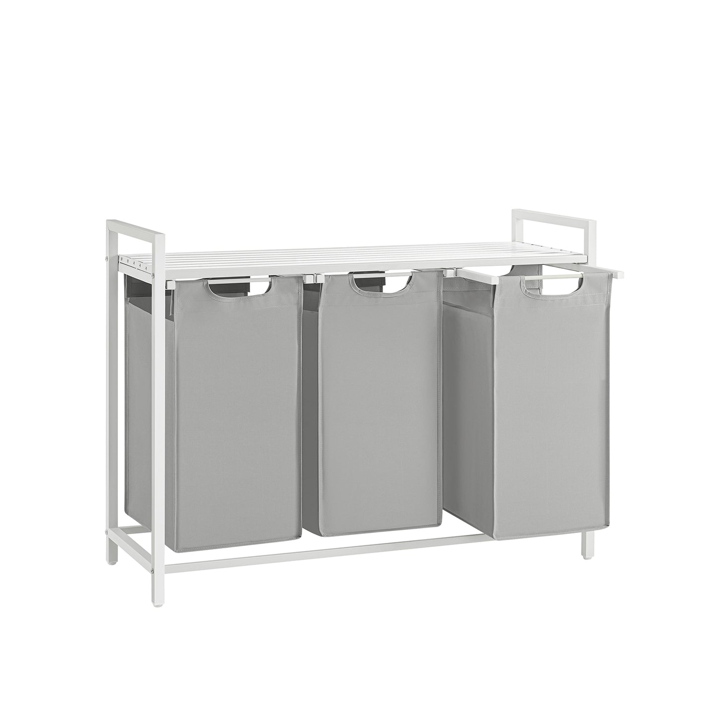 Laundry Hamper with 3 Pull-Out and Removable Bags, 3 x 10 Gallons (38L) - image 19