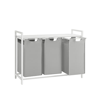 Laundry Hamper with 3 Pull-Out and Removable Bags, 3 x 10 Gallons (38L) - image 19